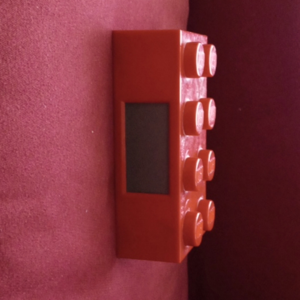 Red Lego Alarm Clock